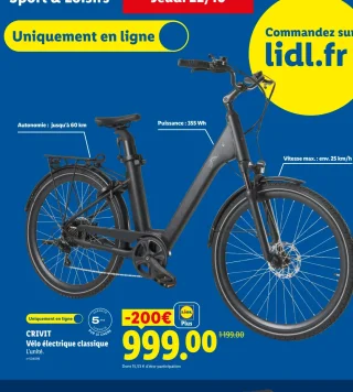CRIVIT Vélo électrique classique