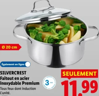 SILVERCREST Faitout en acier inoxydable Premium