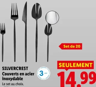 SILVERCREST Couverts en acier inoxydable