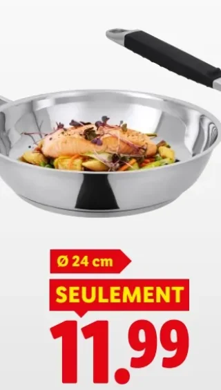 Poêle en acier inoxydable Premium Ø 24 cm Silvercrest