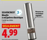 SILVERCREST Moulin à sel/poivre électrique