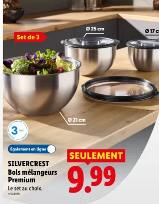 Bols mélangeurs Premium SILVERCREST