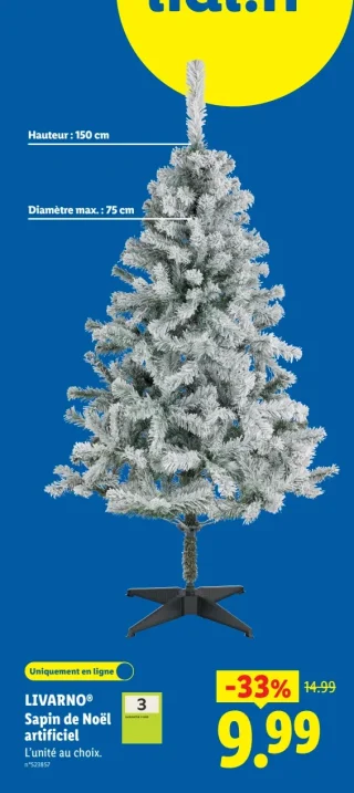 LIVARNO Sapin de Noël artificiel