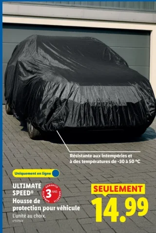 ULTIMATE SPEED Housse de protection pour véhicule
