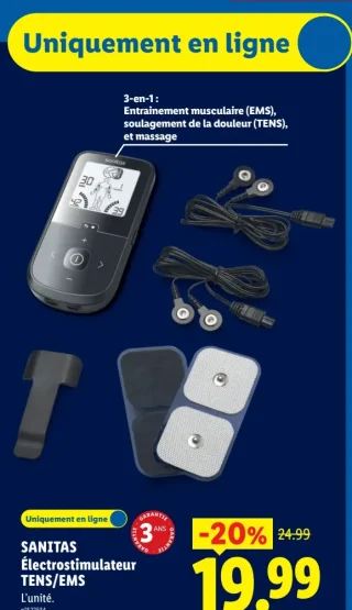 SANITAS Électrostimulateur TENS/EMS