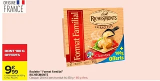Raclette "Format Familial" RICHESMONTS