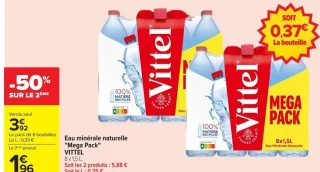 Eau minérale naturelle "Mega Pack" VITTEL