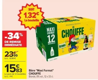 Bière "Maxi Format" CHOUFFE