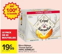 Bière d'Abbaye "Format Spécial" TRIPEL KARMELIET