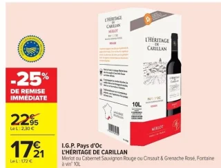 Vin I.G.P. Pays d'Oc L'HÉRITAGE DE CARILLAN
