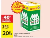 Lessive liquide "XL Pack" Ariel