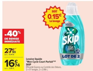 Lessive liquide "Mon Cycle Court Parfait" SKIP