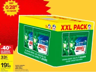Lessive capsules "XXL Pack" Ariel Pods +