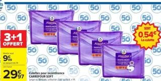Culottes pour incontinence Carrefour Soft