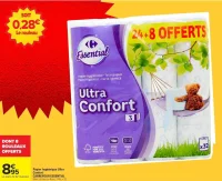 Papier hygiénique Ultra Confort Carrefour Essential