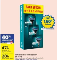 Lames de rasoir "Pack Spécial" GILLETTE