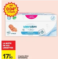 Lingettes Bébé WATERWIPES Sensitive