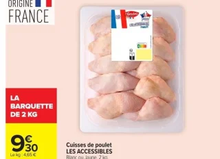 Cuisses de poulet LES ACCESSIBLES
