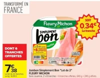Jambon Simplement Bon FLEURY MICHON
