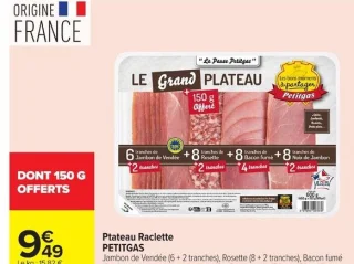 Plateau Raclette Petitgas