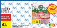 Allumettes Maxi Format Carrefour Classic