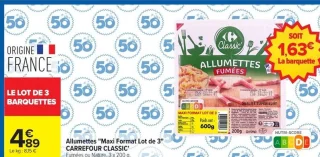 Allumettes Maxi Format Carrefour Classic