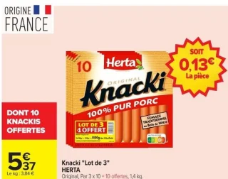 Saucisses Knacki Herta