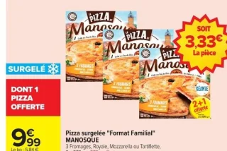 Pizza surgelée "Format Familial" MANOSQUE
