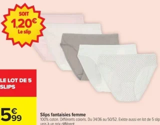 Slips fantaisies femme
