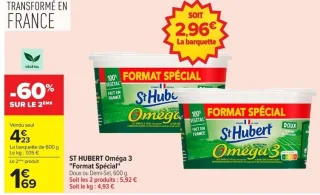 ST HUBERT Oméga 3 "Format Spécial" Doux ou Demi-Sel