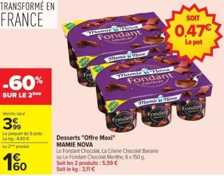 Desserts "Offre Maxi" MAMIE NOVA