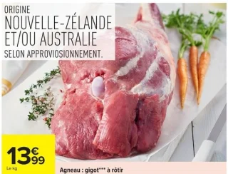 Agneau : gigot*** à rôtir