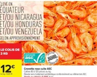 Crevette rose cuite ASC