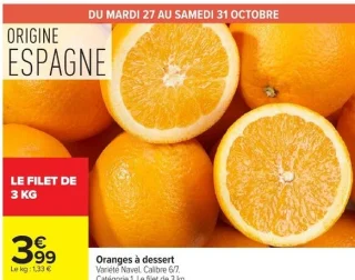 Oranges à dessert