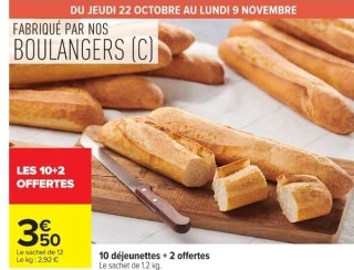 10 déjeunettes + 2 offertes