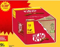 Barres Kit Kat NESTLÉ - 18 + 6 offertes, 996 g.