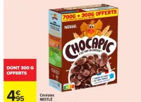 Céréales NESTLÉ - Chocapic, 700 g + 300 g offerts.