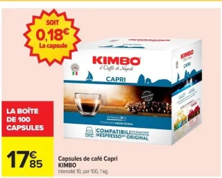 Capsules de café Capri KIMBO