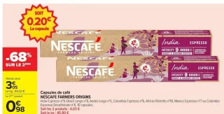 Capsules de café NESCAFE FARMERS ORIGINS