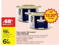 Plats cuisinés "Ma Création" JEAN LARNAUDIE