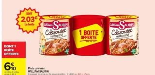 Plats cuisinés WILLIAM SAURIN