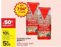 Cacahuètes grillées MENGUY'S Grillées & Salées, 1,5 kg