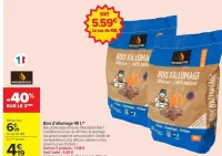 Bois d'allumage Woodstock 40 L