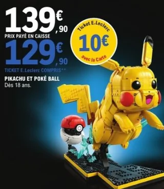 Lego Pokémon Pikachu et Poké Ball