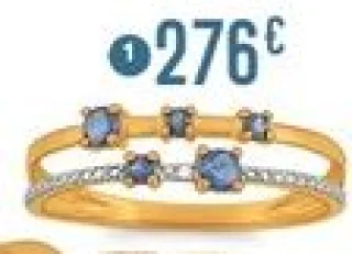 Bague saphirs et diamant