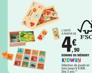 Domino ou memory KIDway