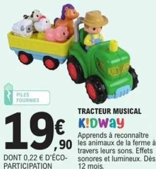 Tracteur musical KIDway