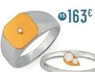Chevalière diamant 0,01 ct