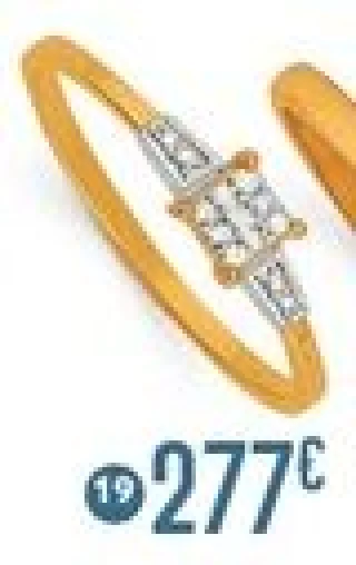 Bague diamants 0,04 ct