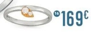 Bague diamants 0,11 ct